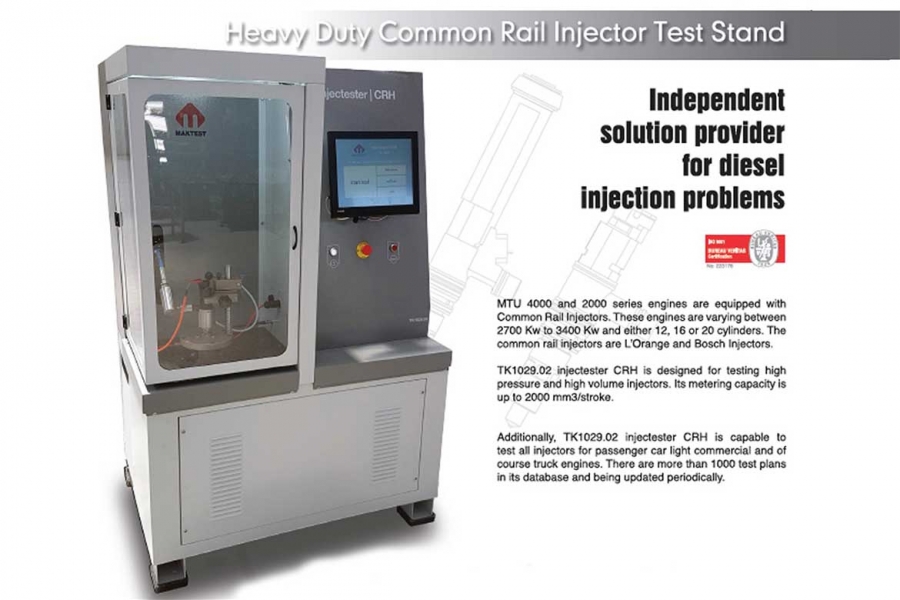 New Heavy Duty Common Rail Injector Test.